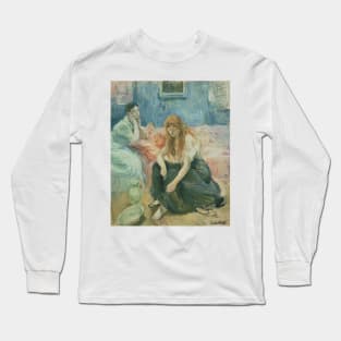 Two Girls by Berthe Morisot Long Sleeve T-Shirt